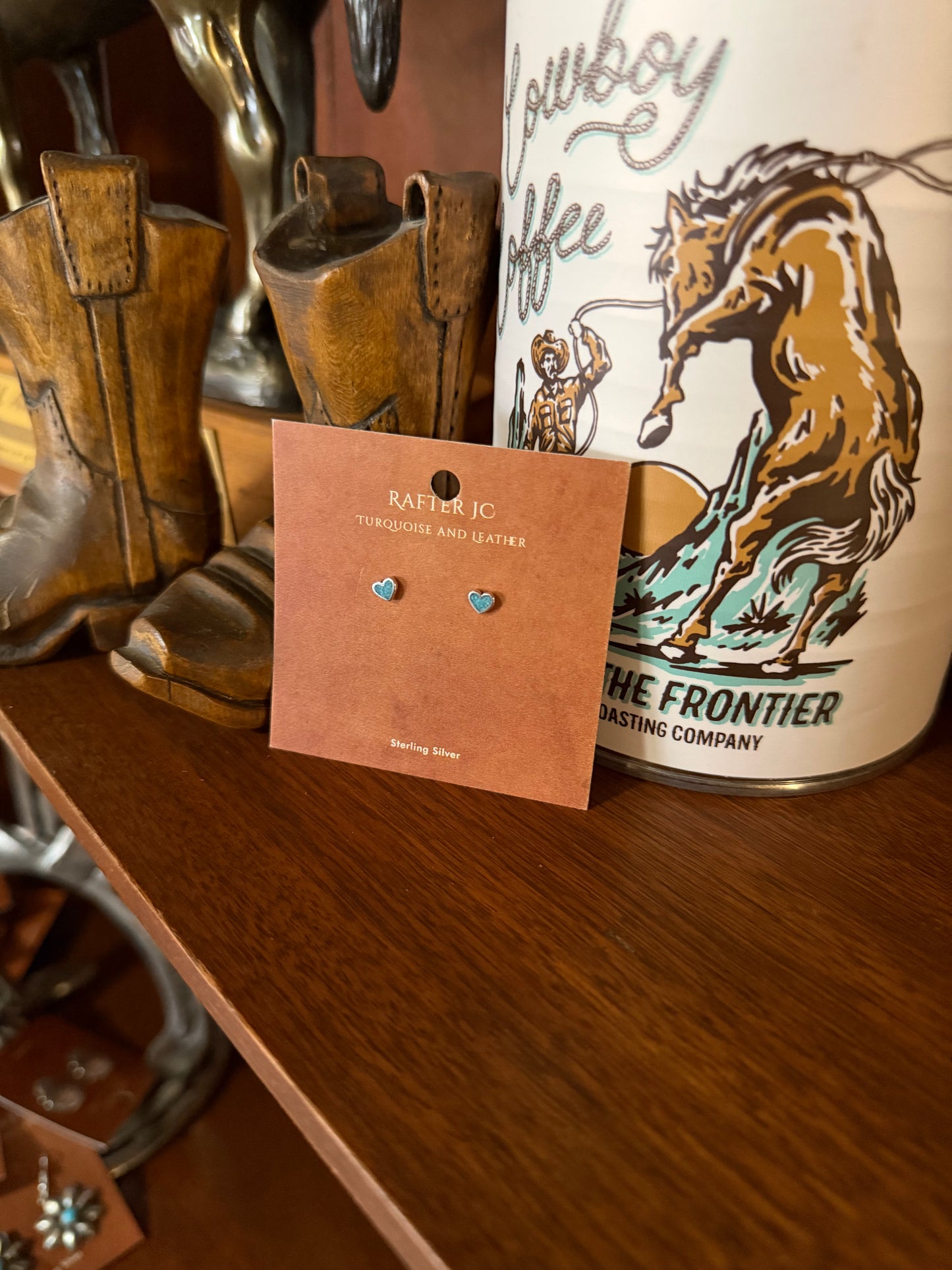 Heart Inlay Earrings