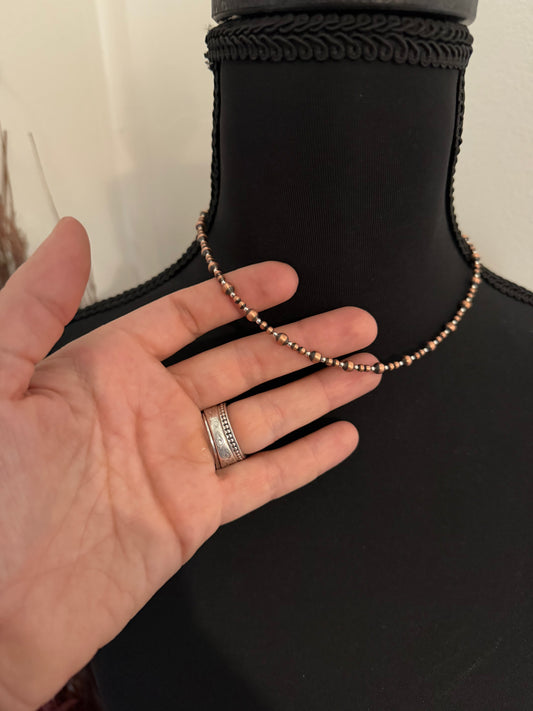Copper and Sterling Silver Necklace