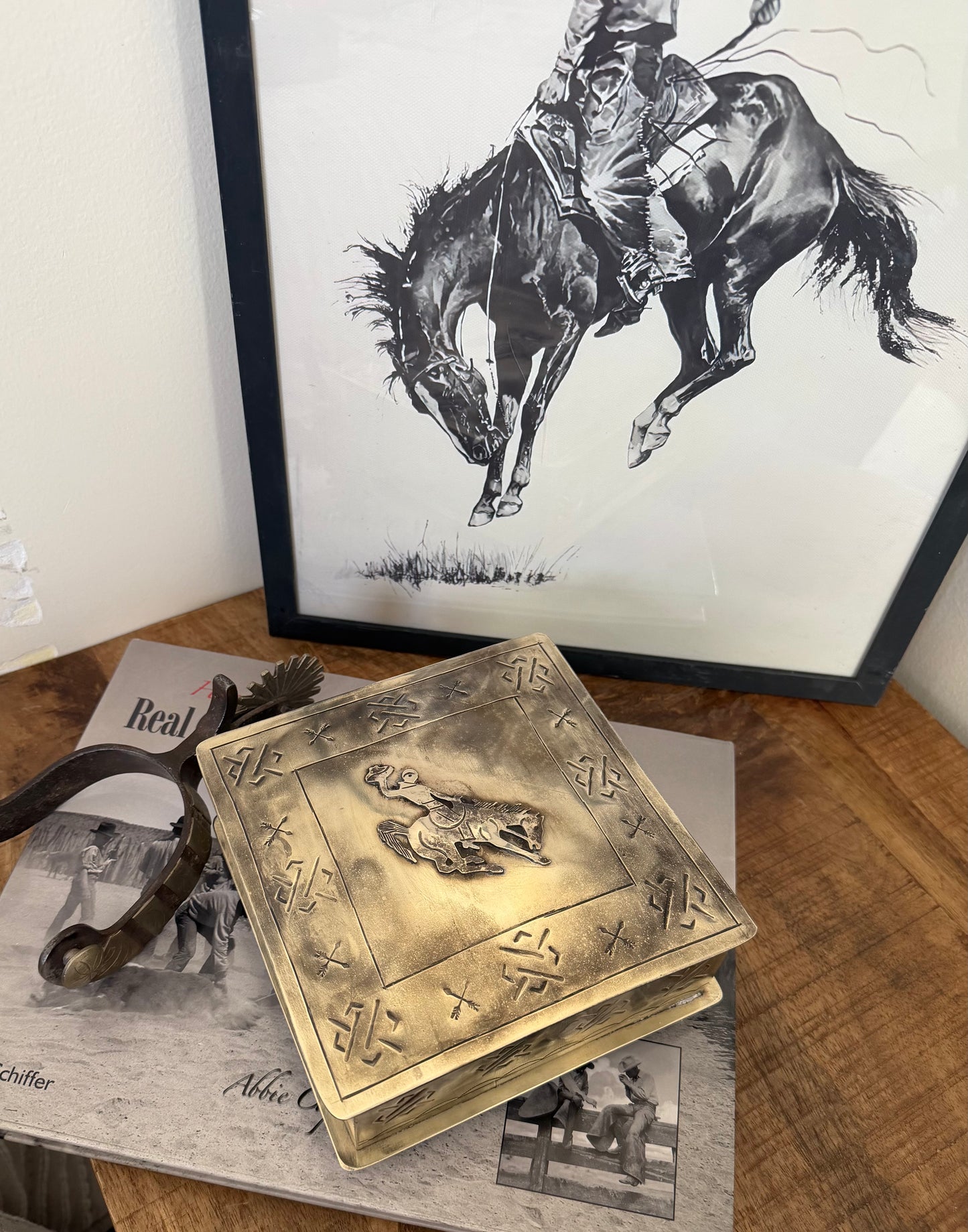 Stamped Bronco Jewelry Box