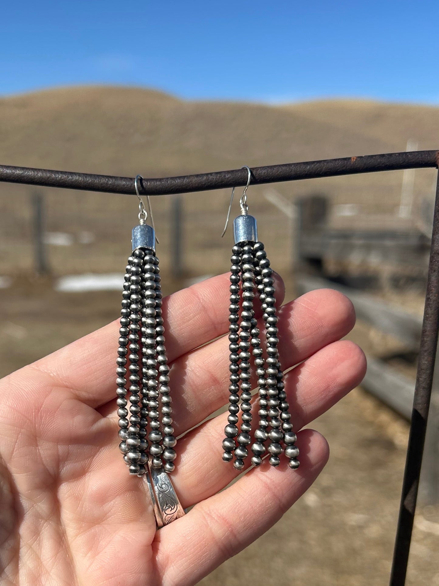 Navajo Pearl Tassel Earring