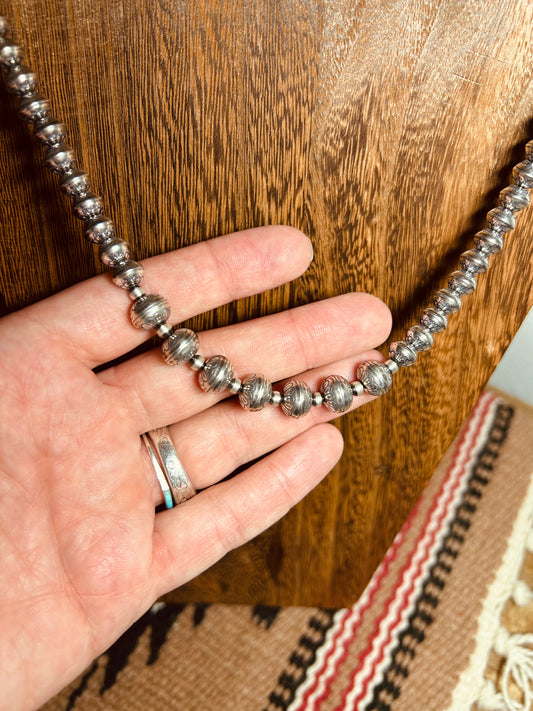 High Shine Stamped Beads