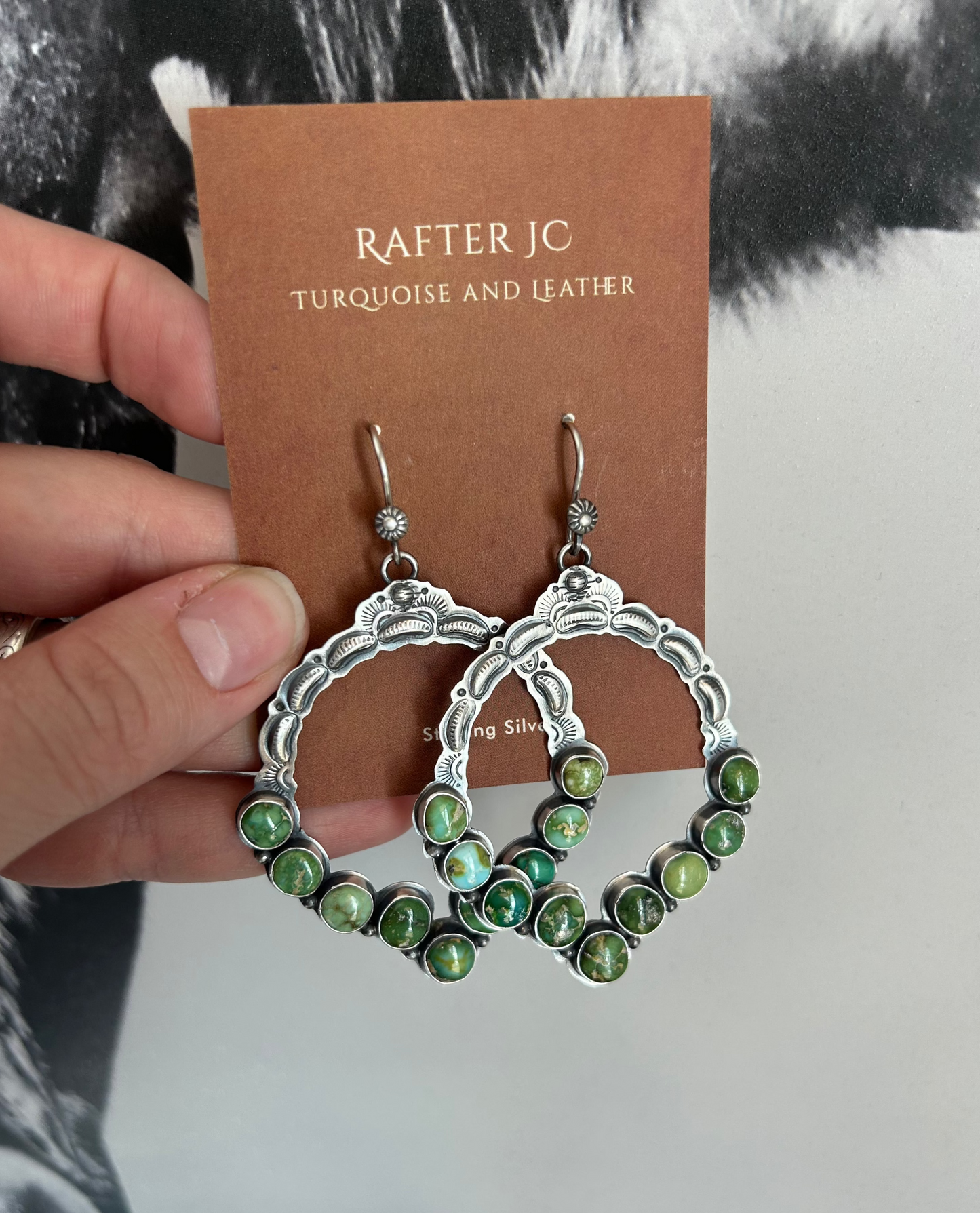 Sonoran Turquoise Hoops