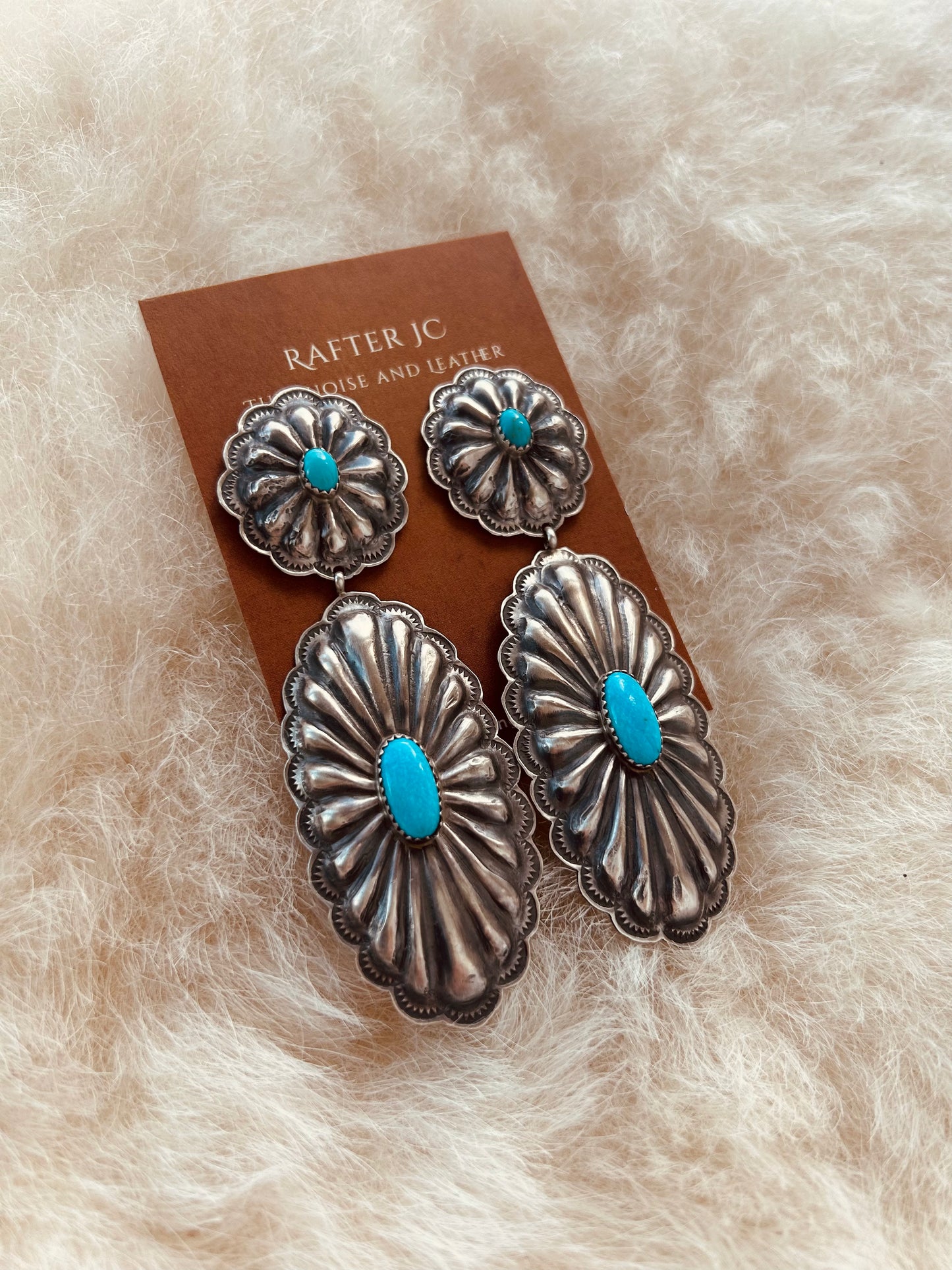 Rita Lee Double Ovals with Turquoise