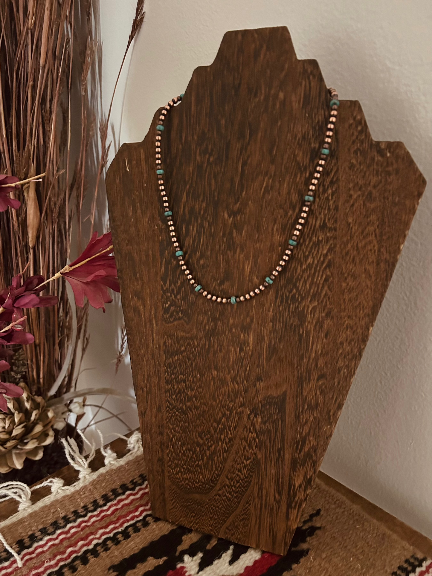 Copper and Turquoise Necklace