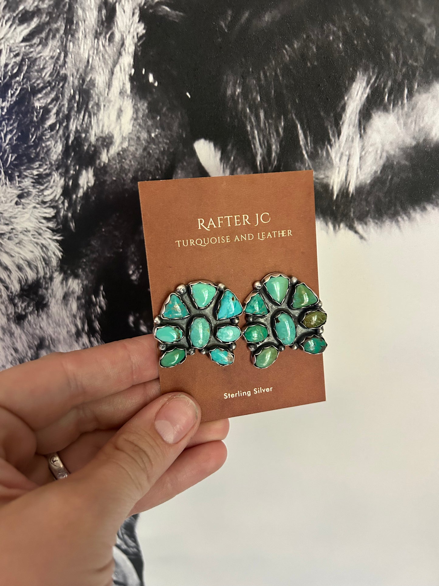 3/4 Carico Lake Turquoise Clusters