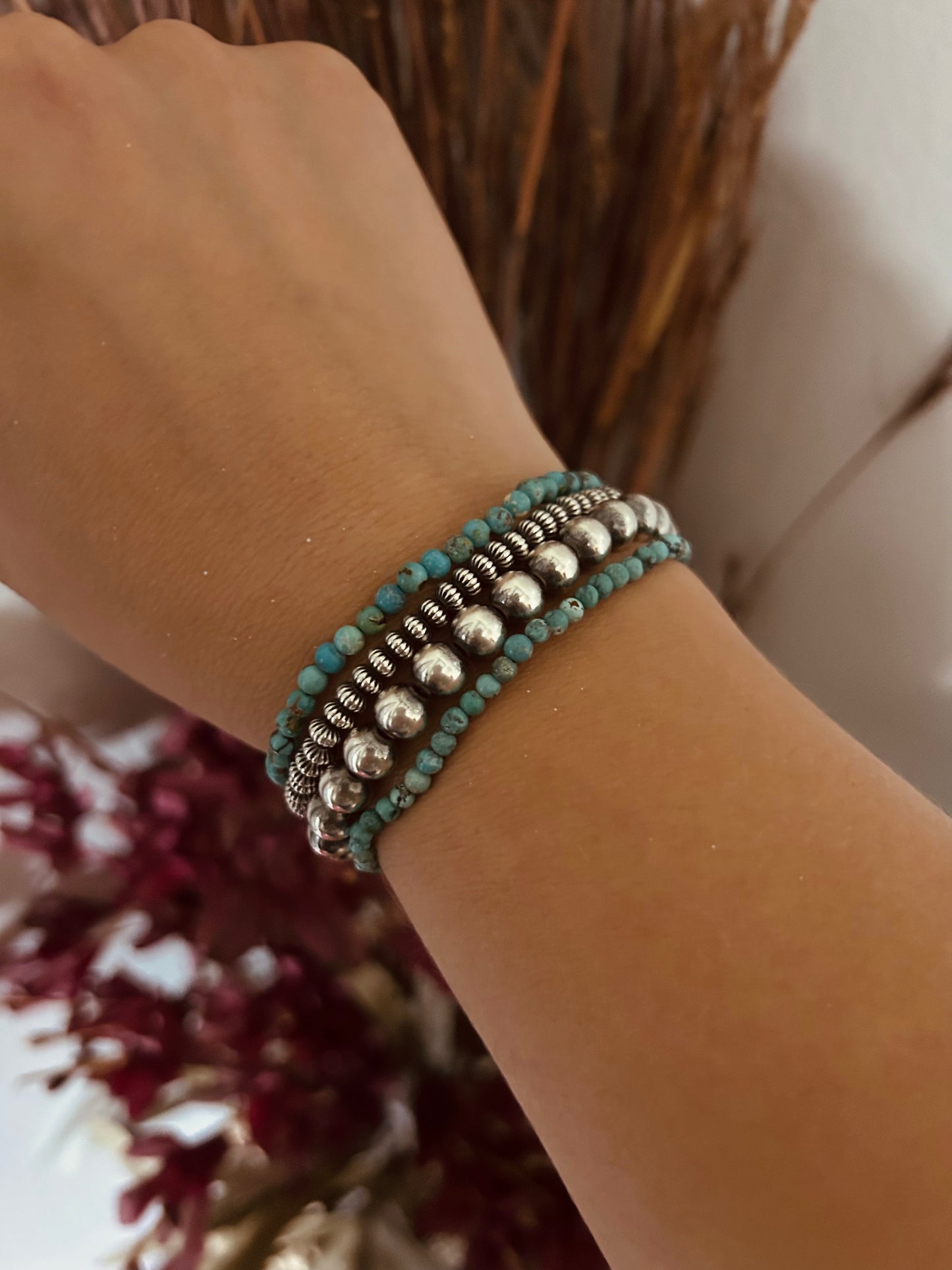 Turquoise Bead Bracelet