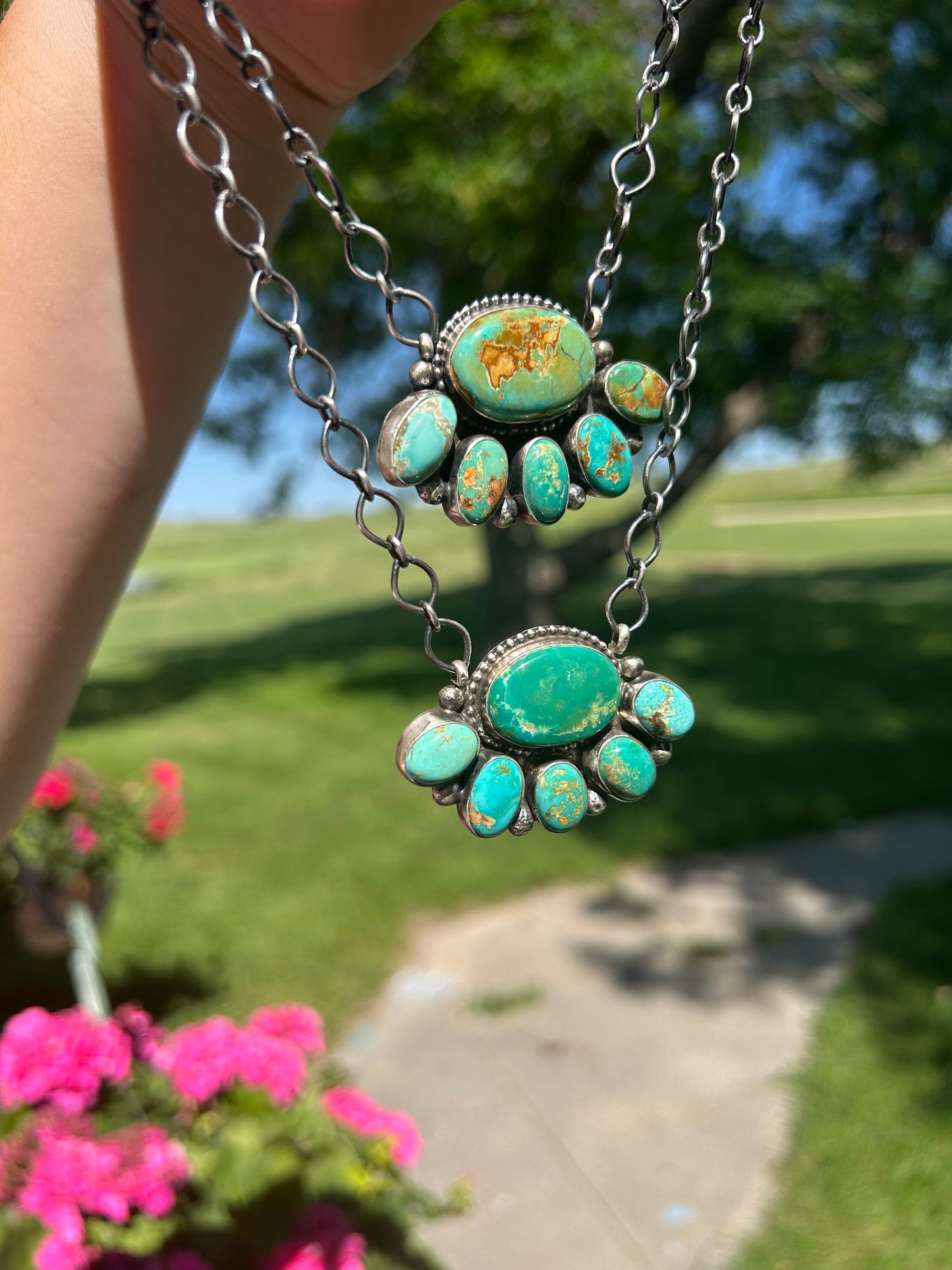 Royston Half Cluster Necklace