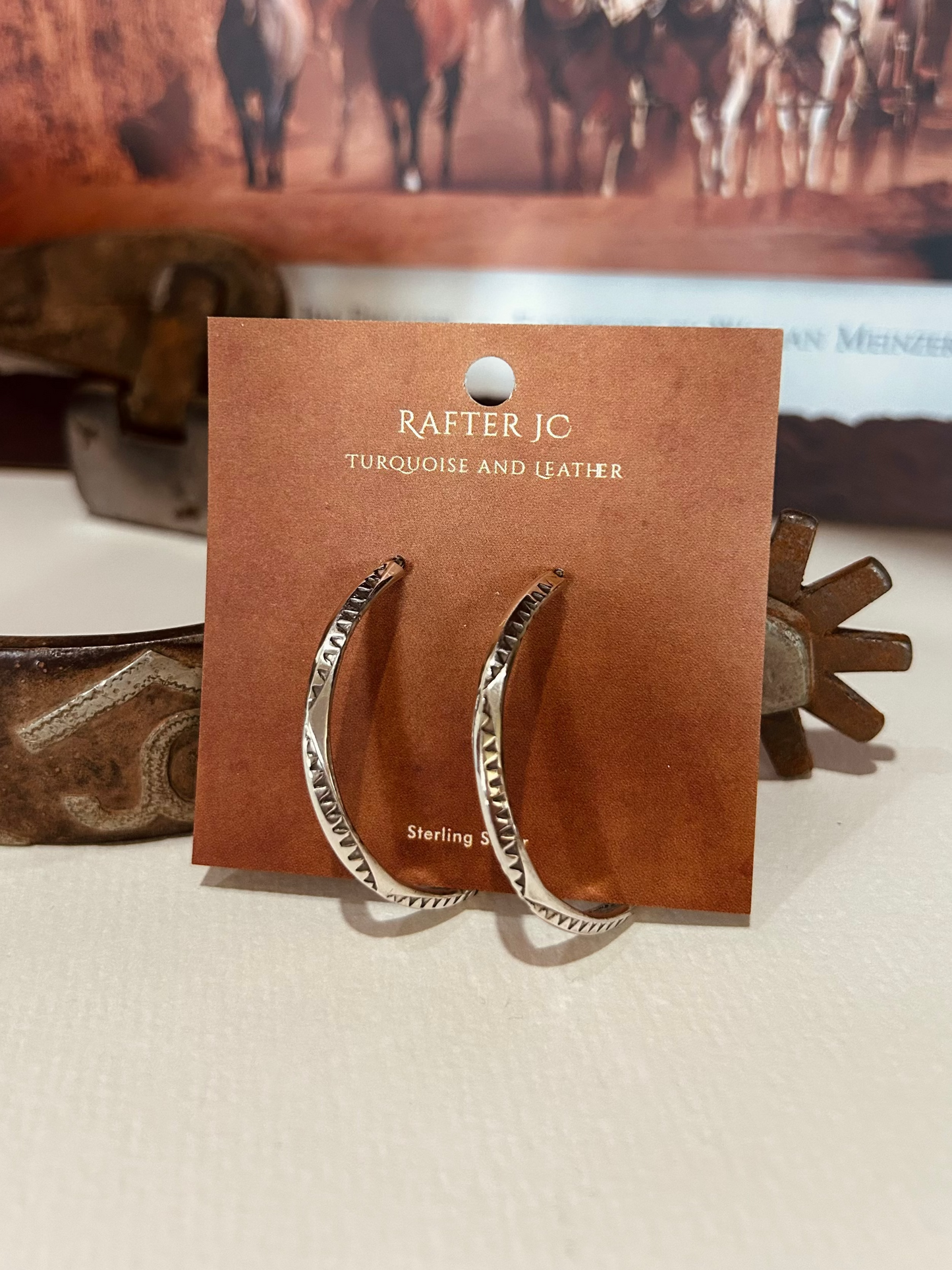 Edged Stamped Hoops