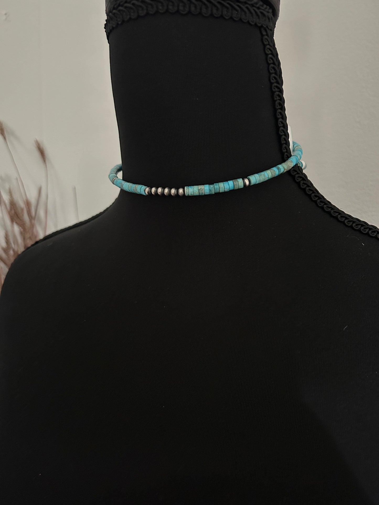 Memory Wire Turquoise Choker