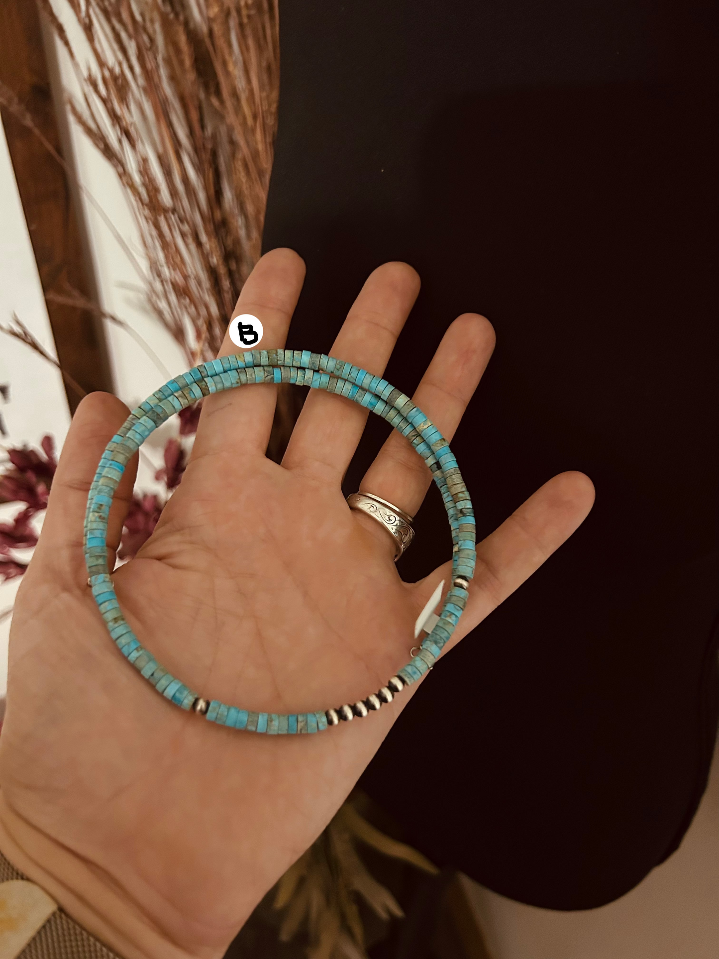 Memory Wire Turquoise Choker
