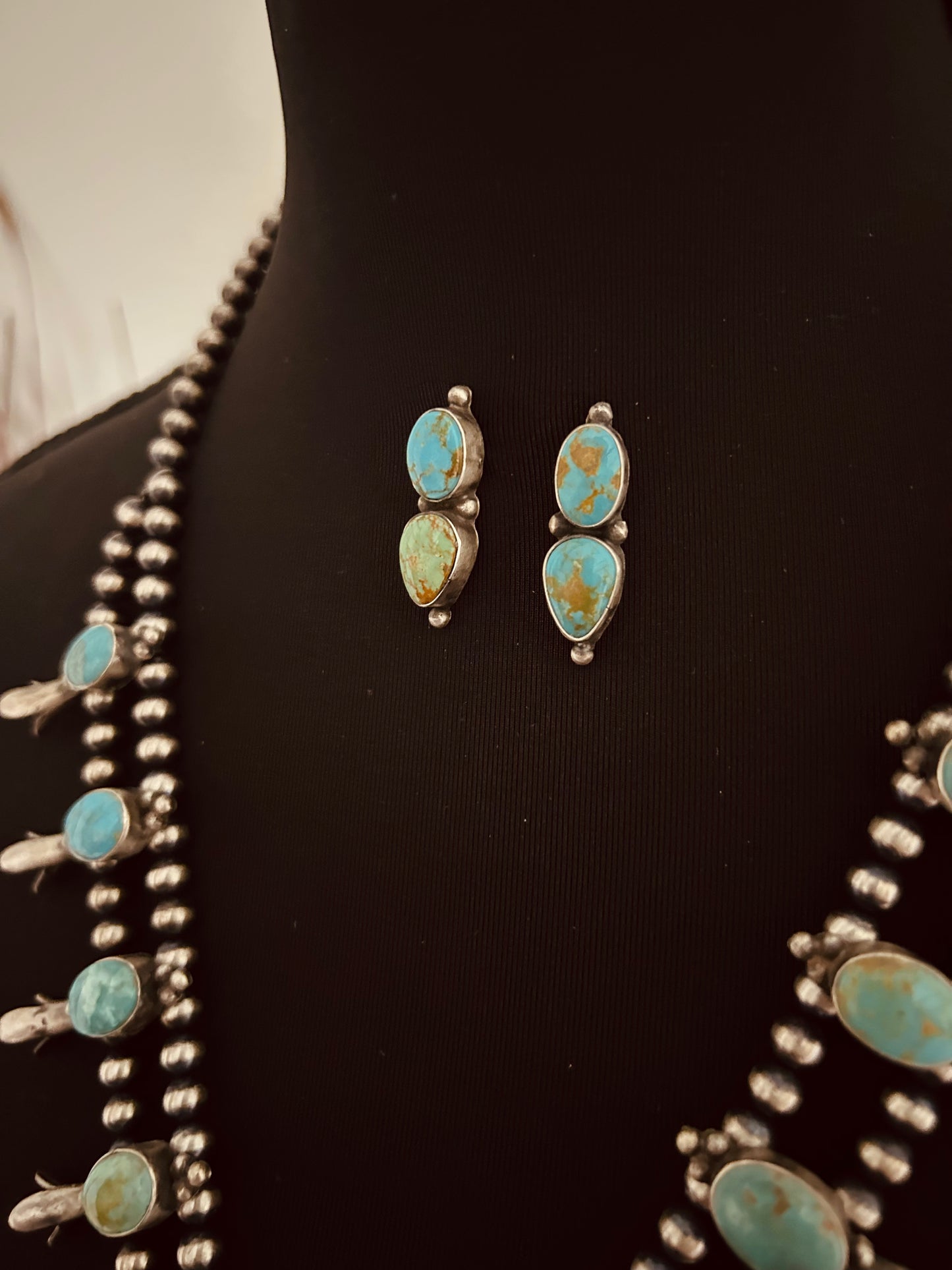 Royston Squash Blossom and Earrings Set