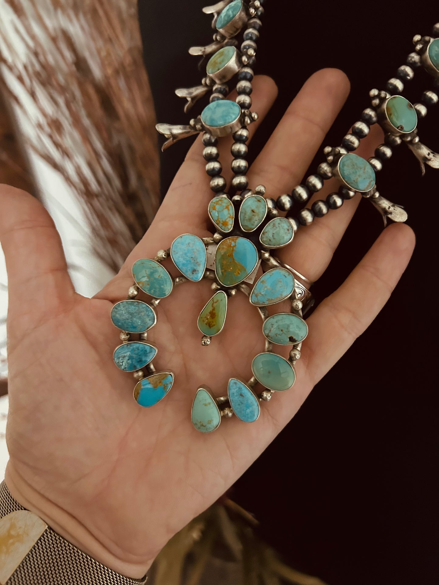 Royston Squash Blossom and Earrings Set