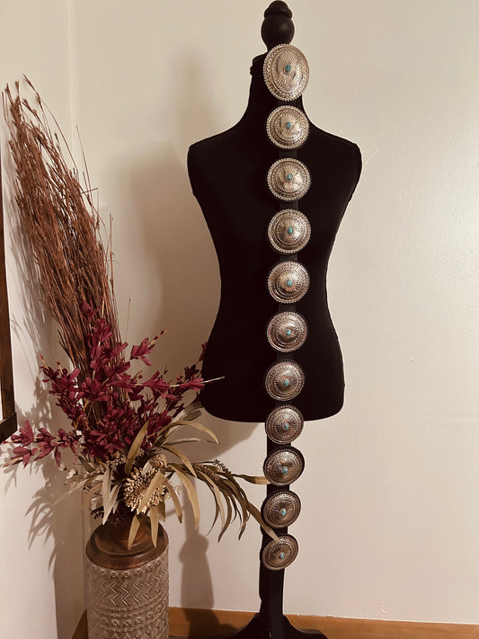 GORGEOUS Conchos with Turquoise Belt