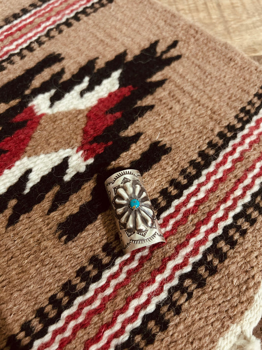 Braid Barrel with Turquoise