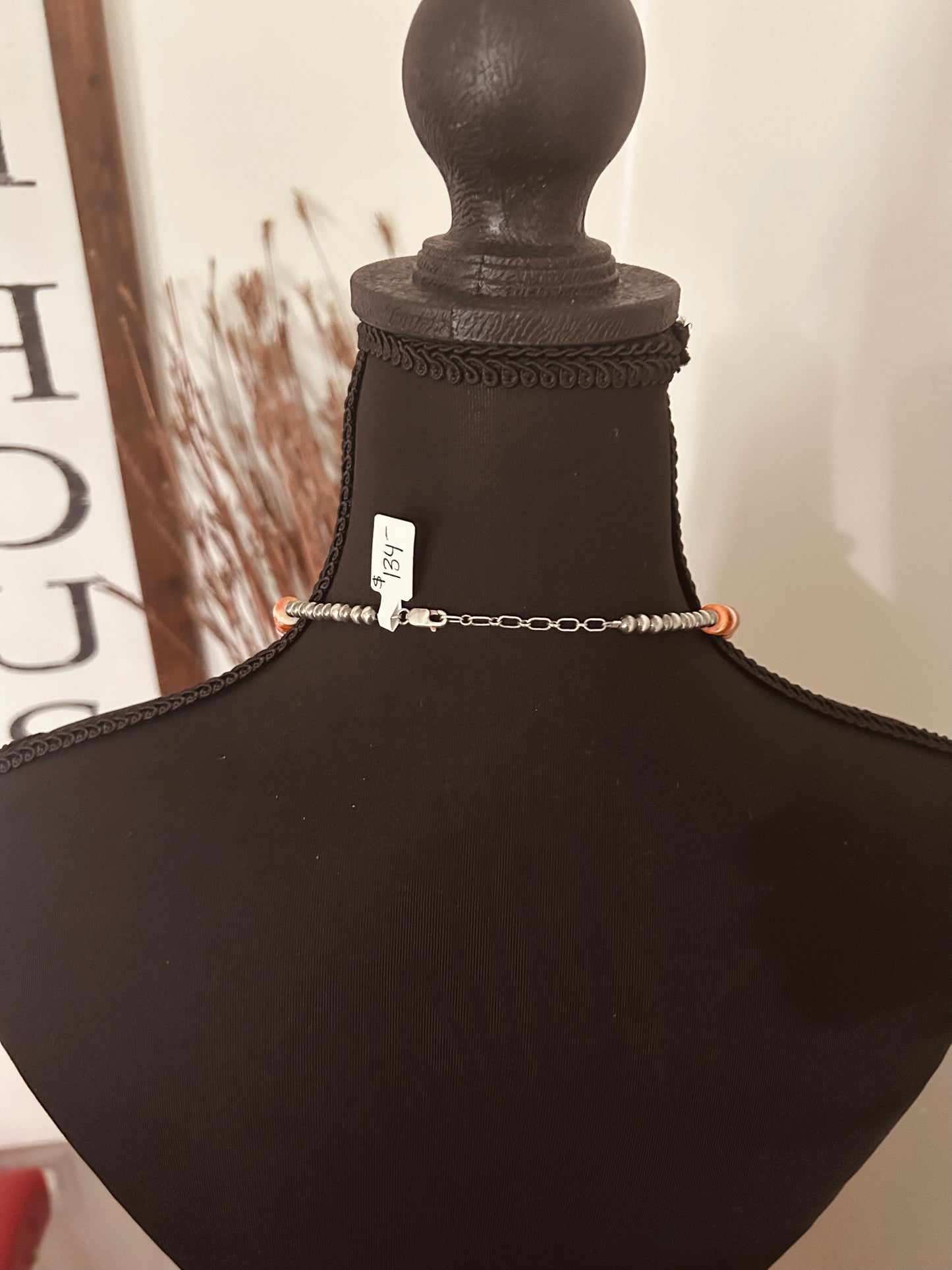 Orange Spiny with Sterling Pearls