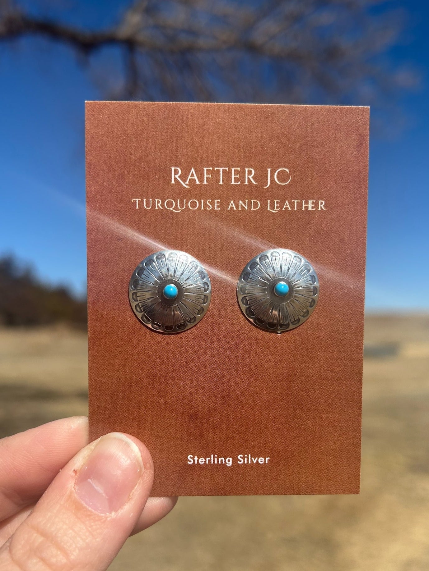 Circle Concho with Turquoise