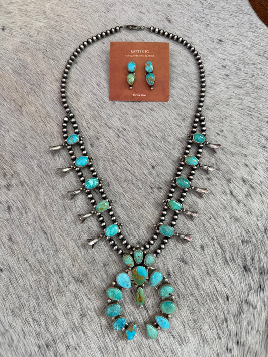 Royston Squash Blossom and Earrings Set
