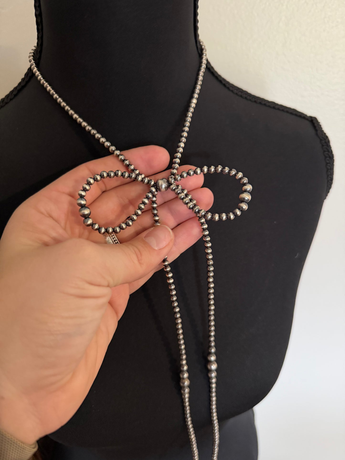 Lariat Style Bow Necklace