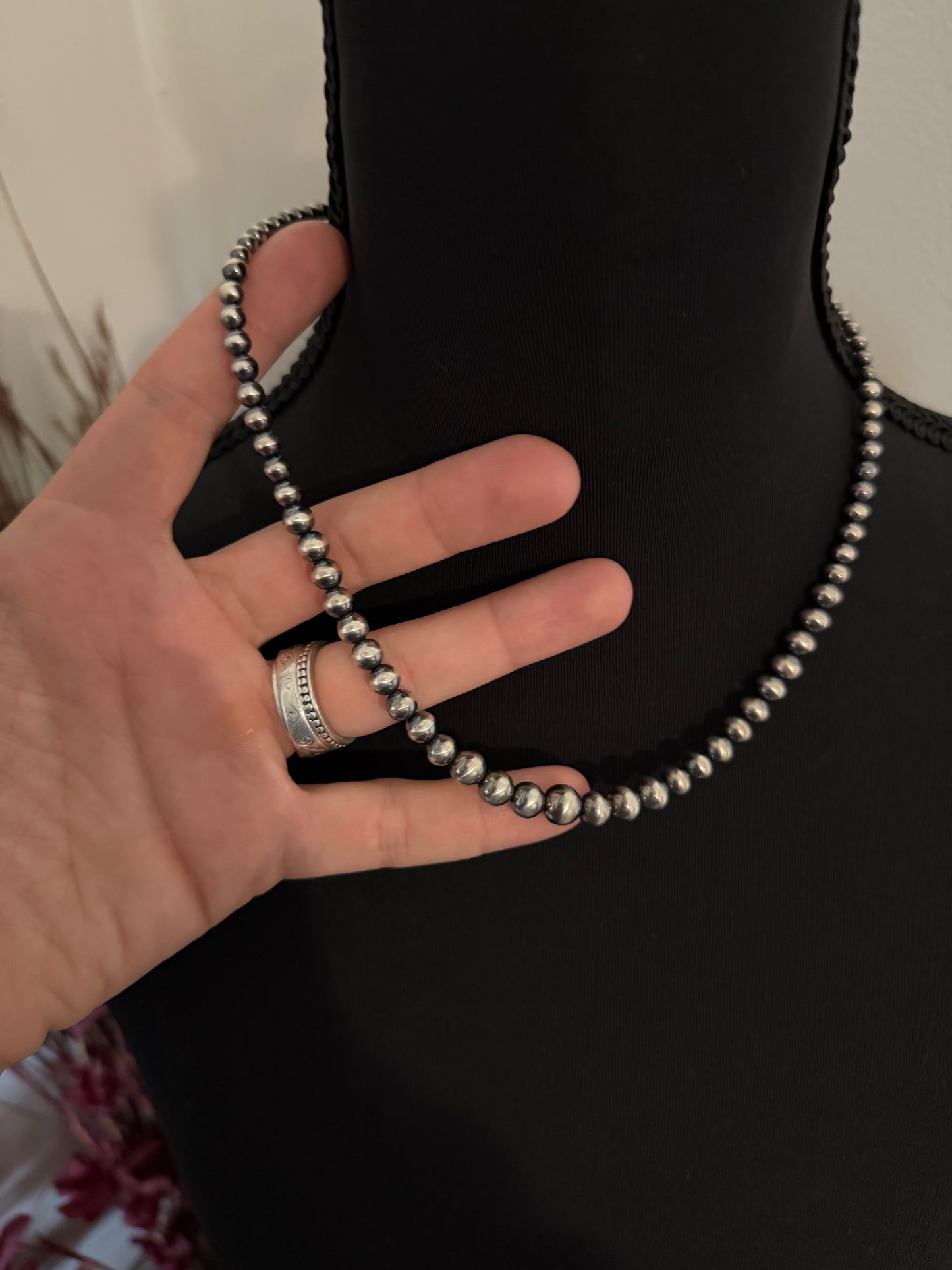 3-8mm Graduated Sterling Pearls