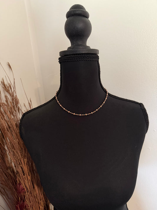 Copper and Sterling Silver Necklace