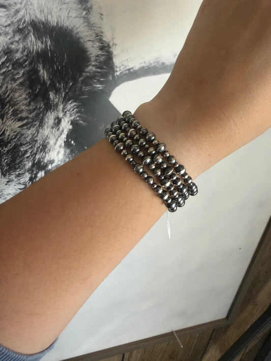 4 Strand Multi Bead Necklace