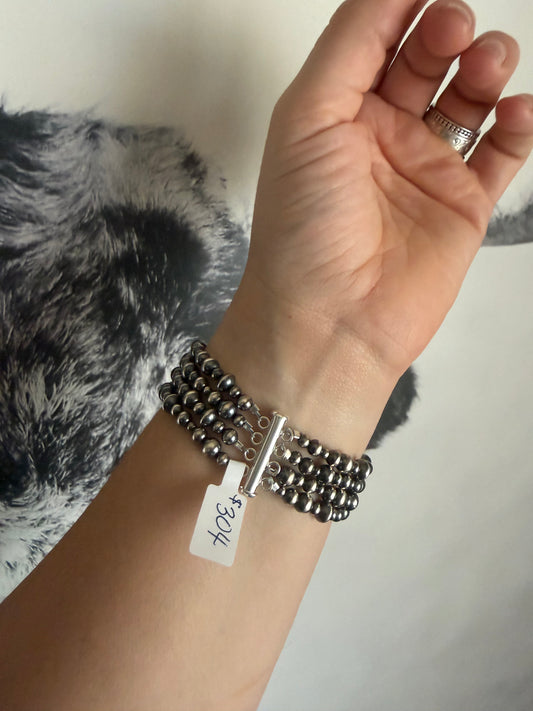 4 Strand Multi Bead Necklace