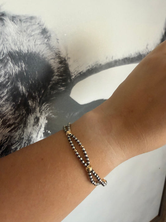 Sterling Silver and Gold Filled Bracelet