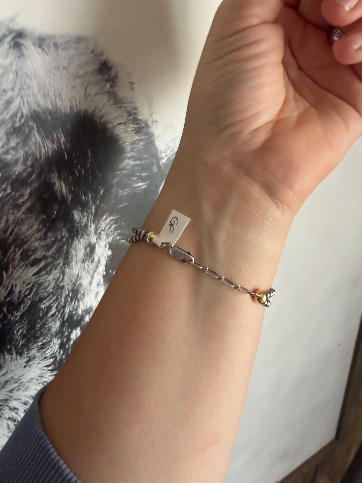 Sterling Silver and Gold Filled Bracelet