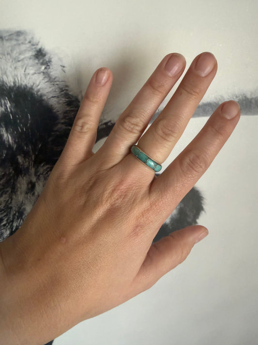 360 Turquoise Inlay Ring
