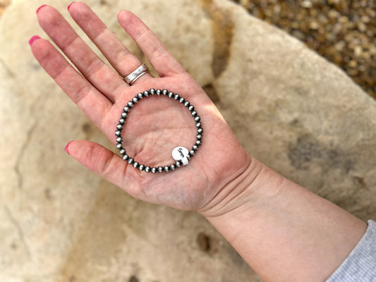 5mm Sterling Pearl Bracelet