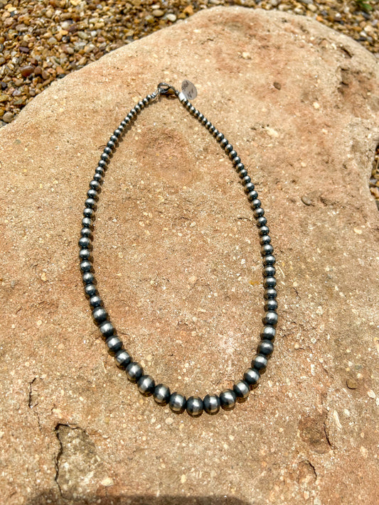 18" Graduated Sterling Pearls