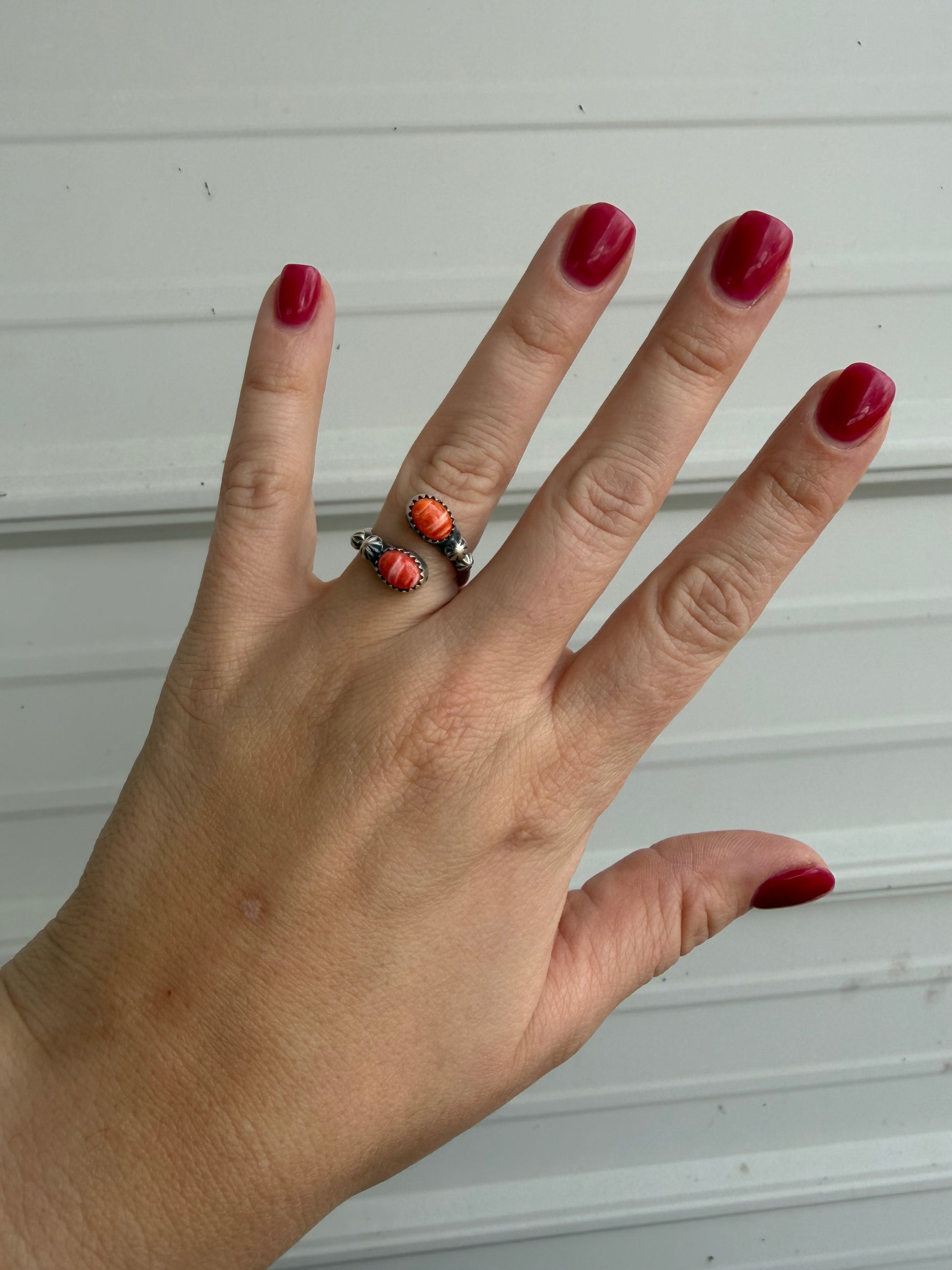 Ring Rafter Spiny Adjustable Wrap Ring – Rafter JC Turquoise and Leather