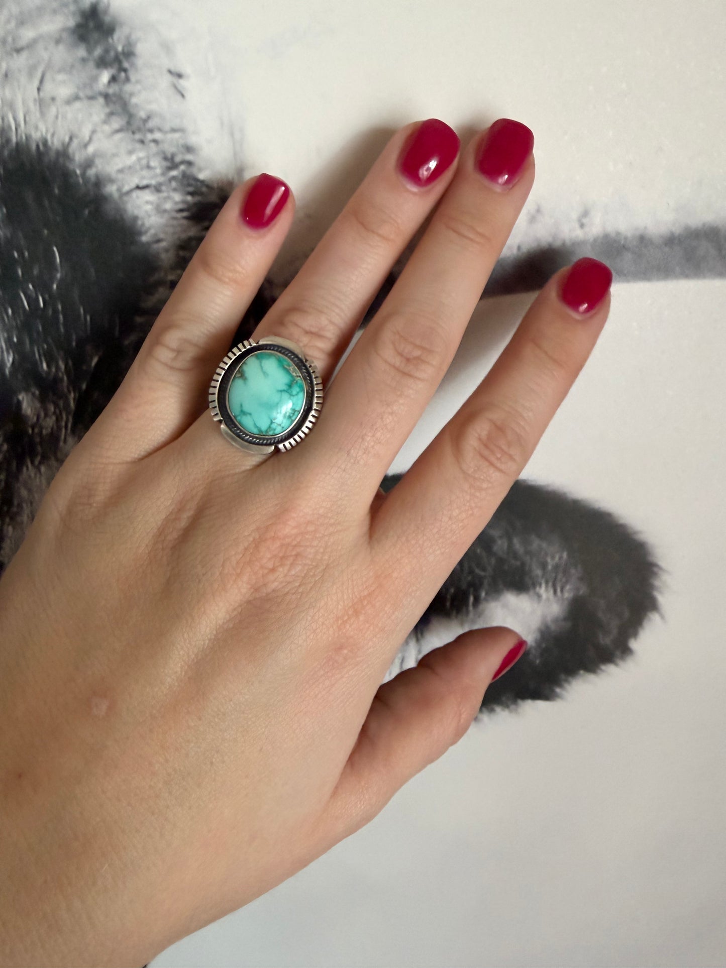 Large Royston Shadowbox Ring Size 7