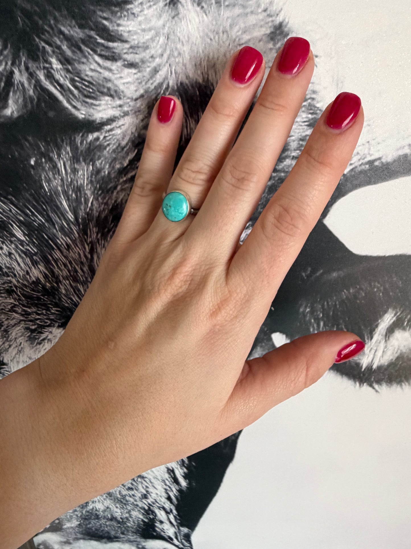 Simple Royston Circle Ring Size 8