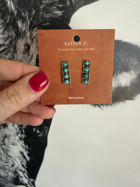 Turquoise Bar Earrings