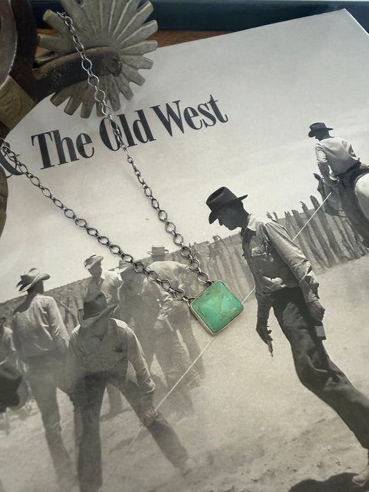 Royston Square Bar Necklace