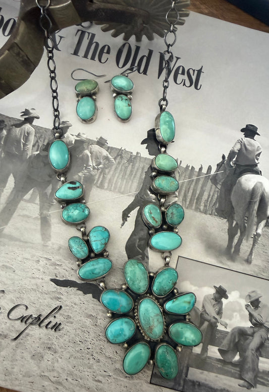 21 Stone Cluster Necklace