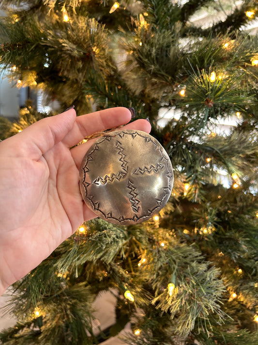 Round Silver Ornament