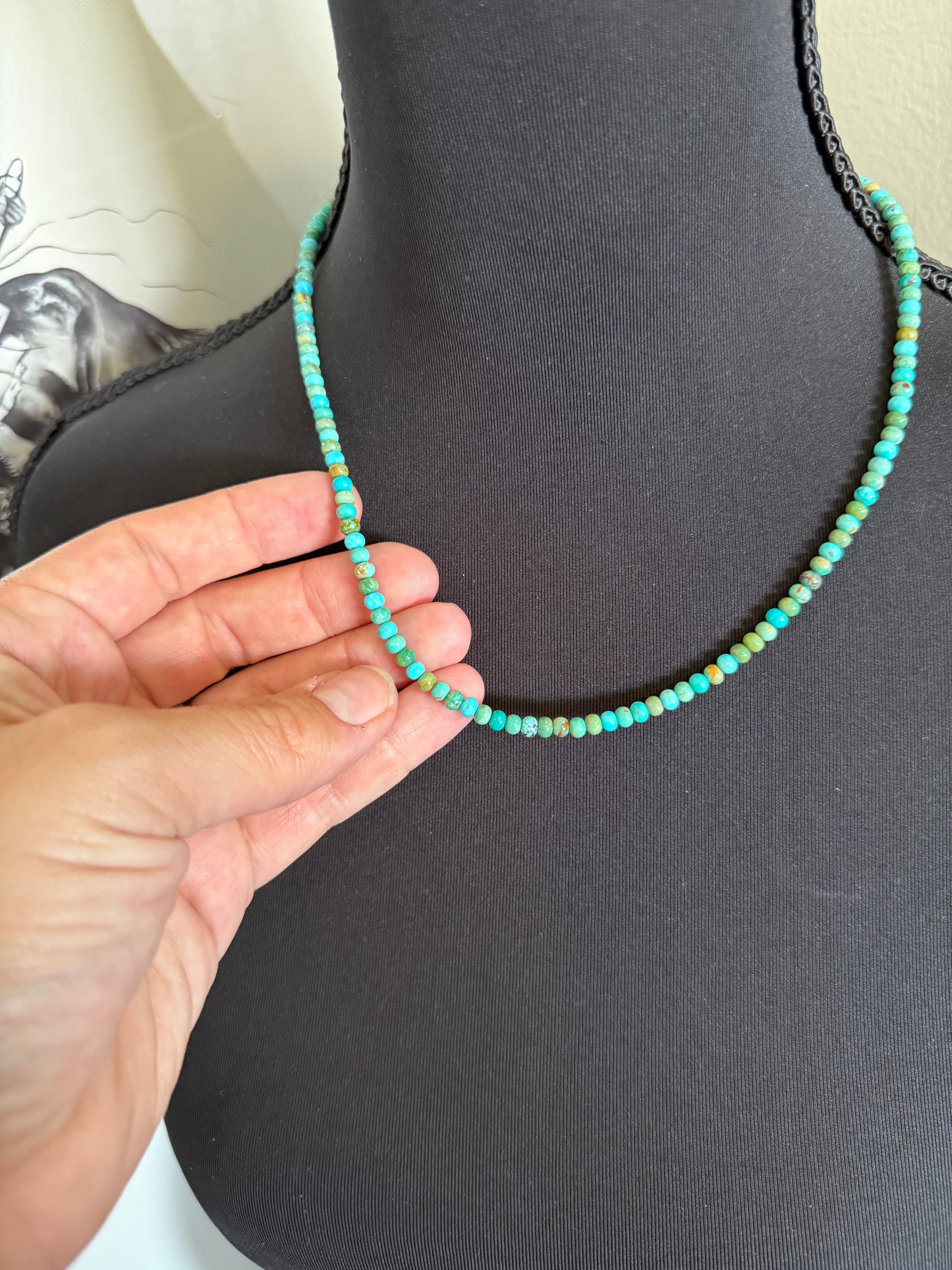 4mm Tyrone Turquoise Strand