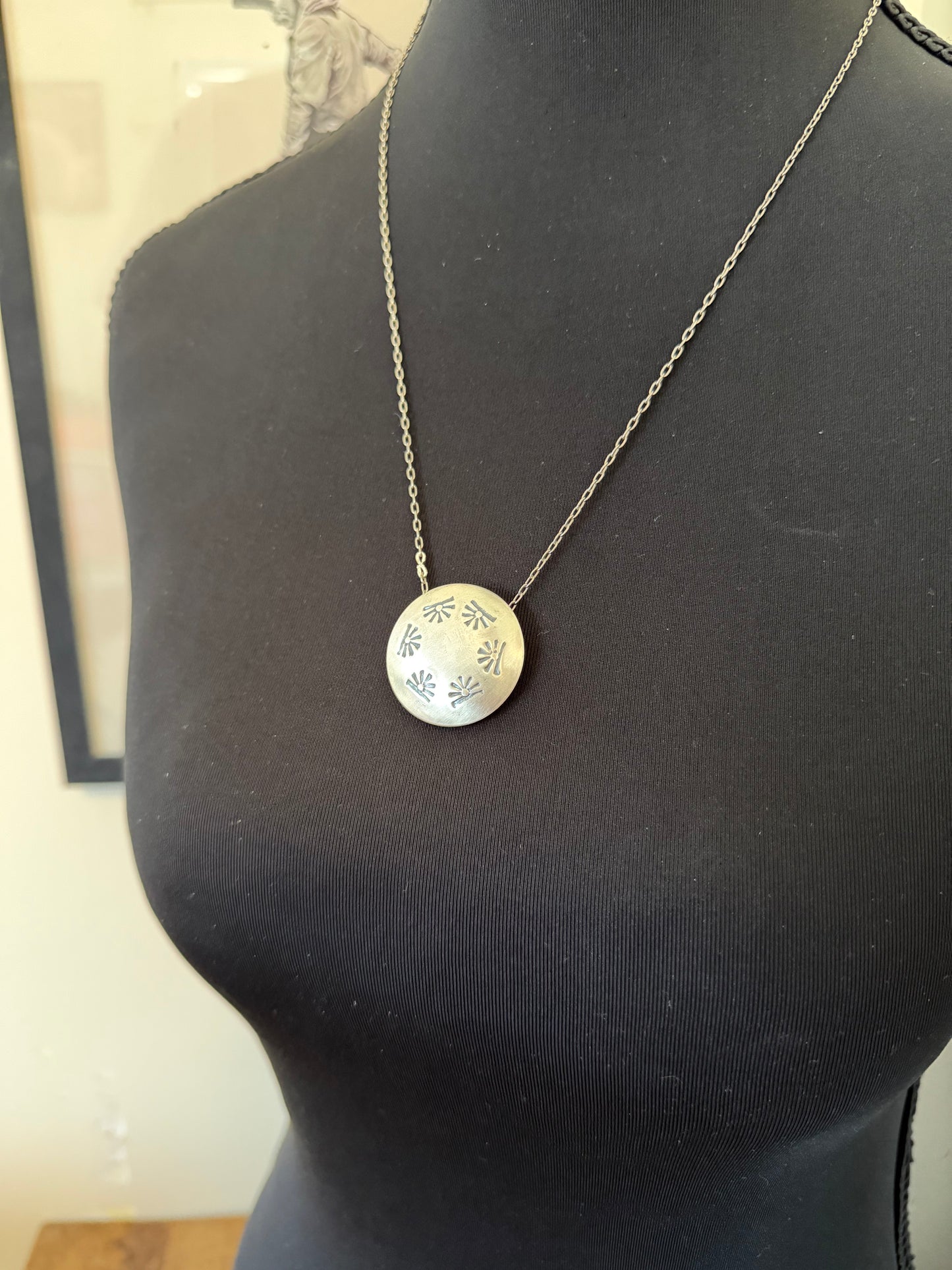 Maryetta Daukei Navajo Pillow Pearl Sunset Necklace