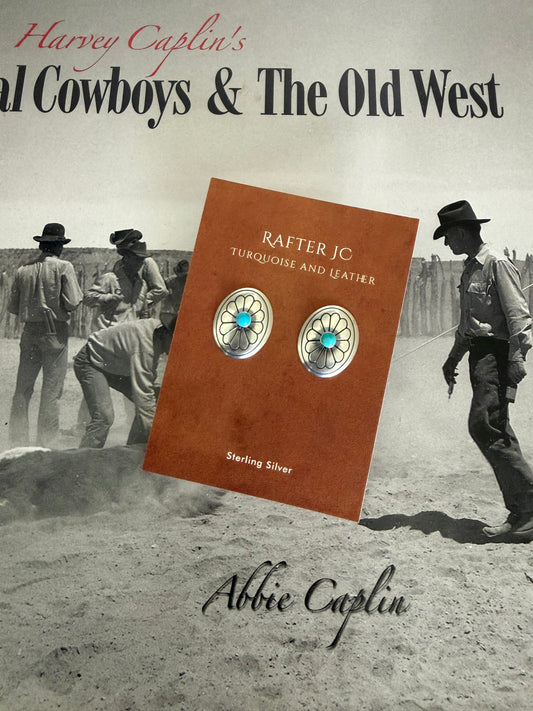 Tiva Concho Earring with Turquoise