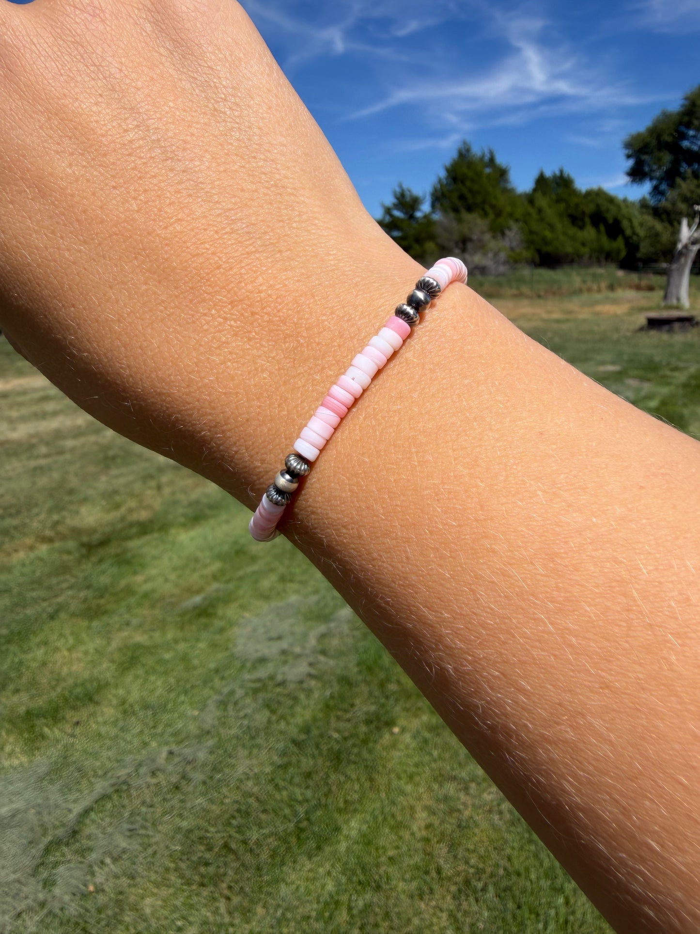 Pink Conch Mindy Stretch Bracelet