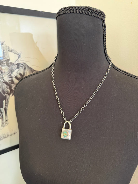 Padlock Necklace on Chain