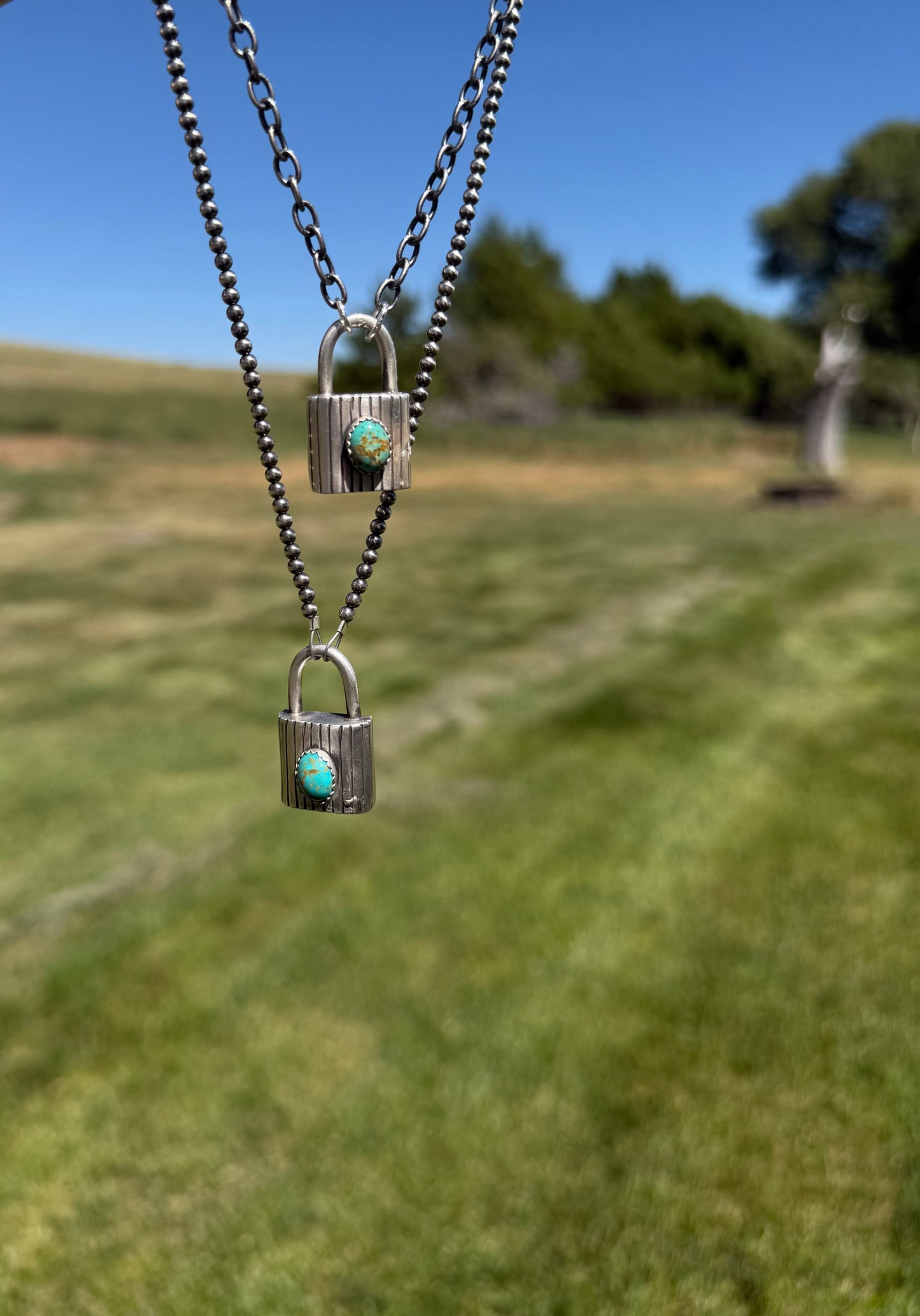 Padlock Necklace on Chain
