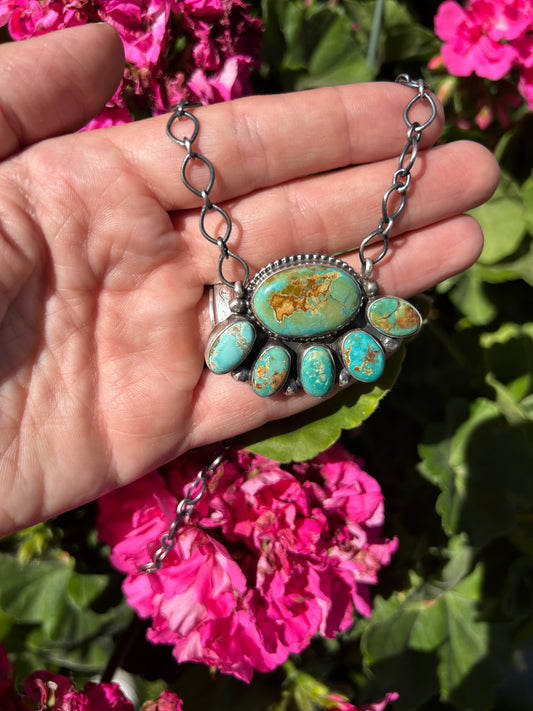 Royston Half Cluster Necklace