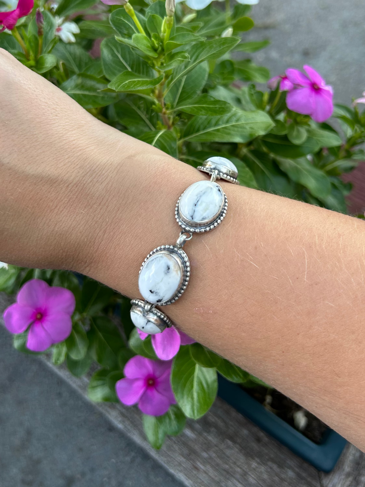 White Buffalo Bubble Bracelet