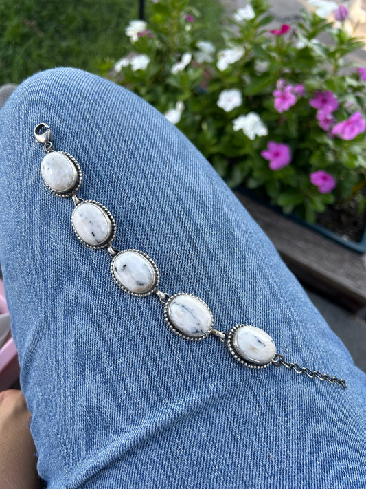 White Buffalo Bubble Bracelet