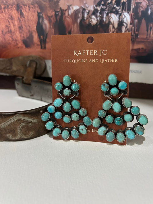 Chandelier Turquoise Earrings
