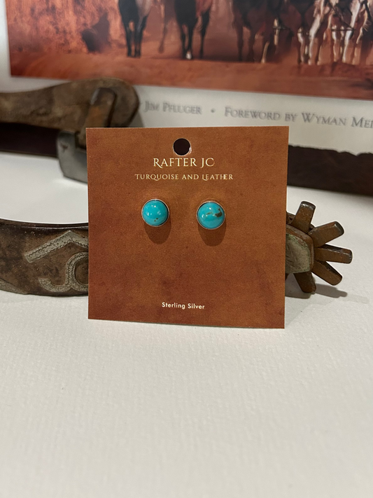 9mm Turquoise Studs