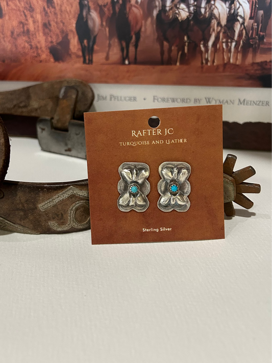 Bow Tie Posts with Turquoise